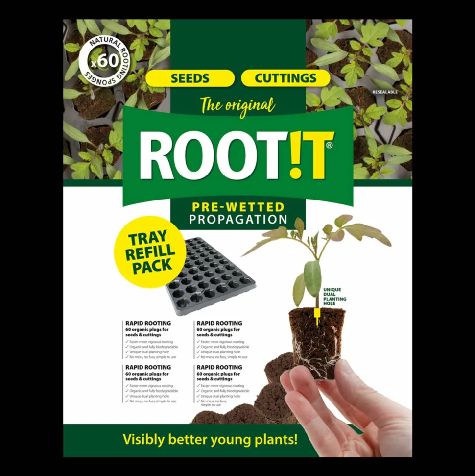 ROOT!T Odlingsbriketter Kokosfiber Refill 60-pack