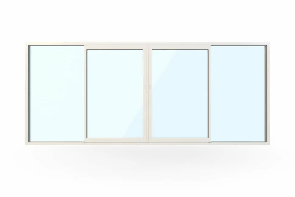 WG 100 Slimline 4-del Fasadparti